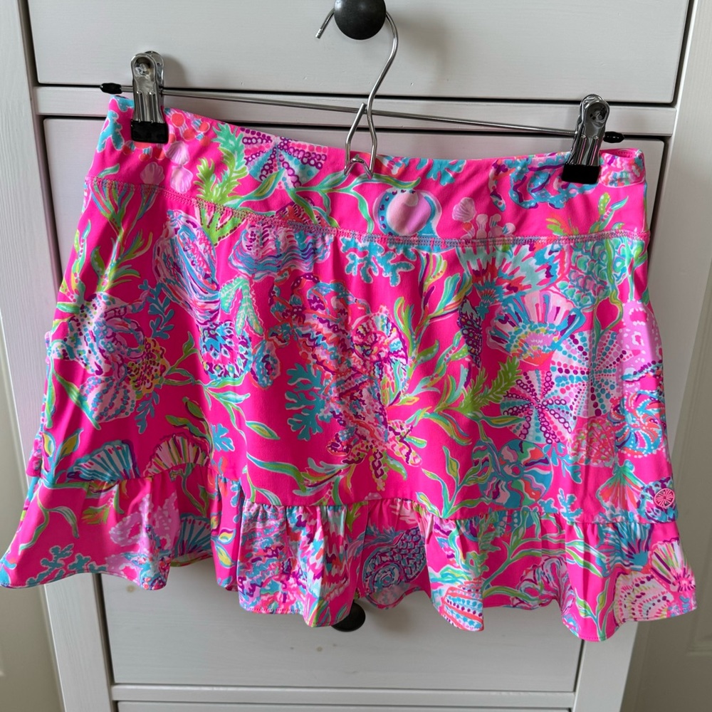 EUC Lilly Pulitzer Skort in Pink Isle Shell Me Something Good. Sz. S.